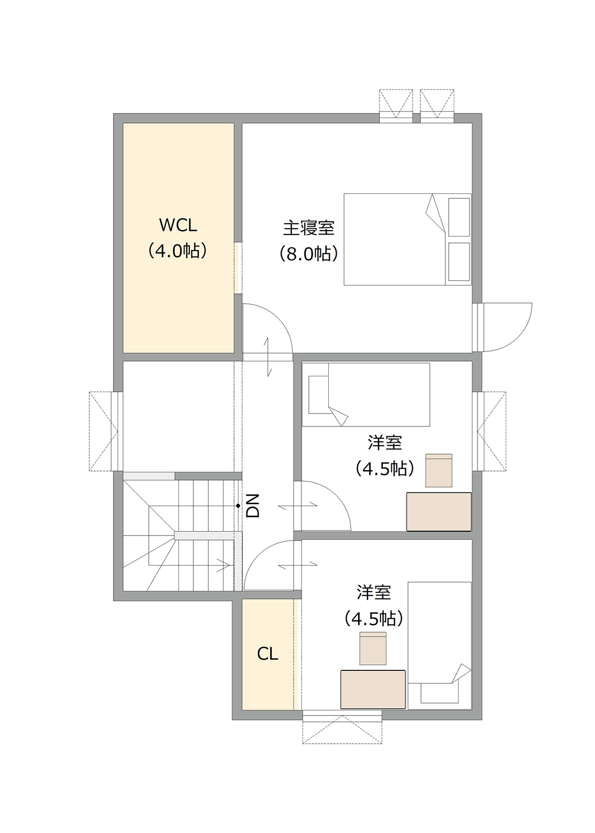 図：2Fの間取り図