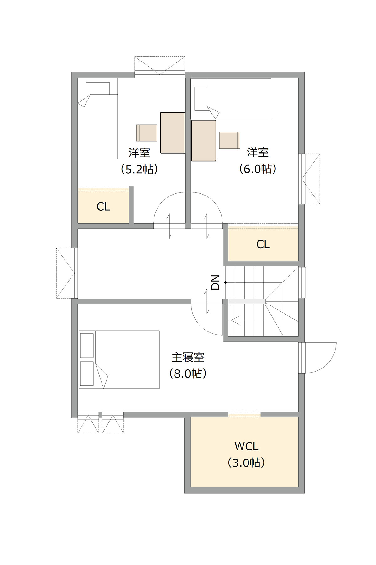 図：2Fの間取り図