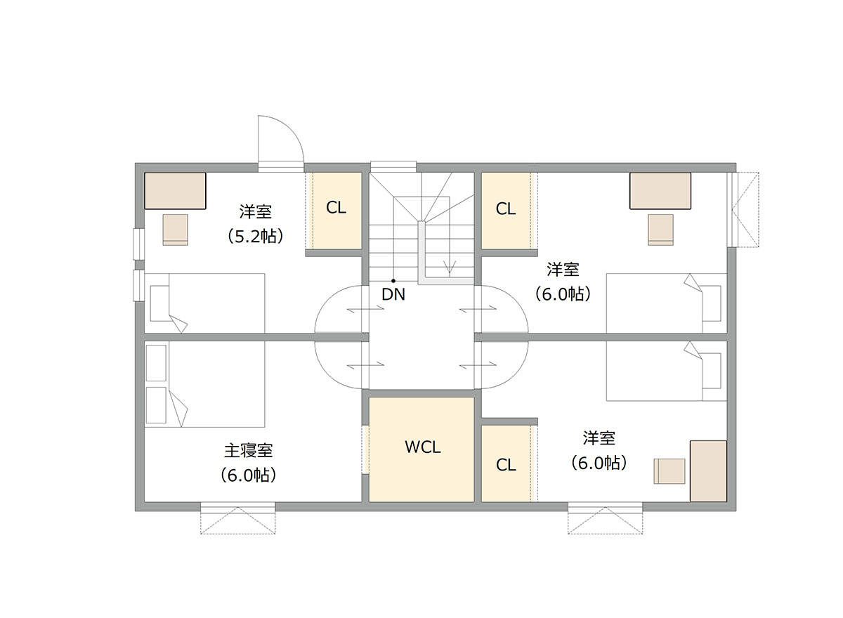 図：2Fの間取り図