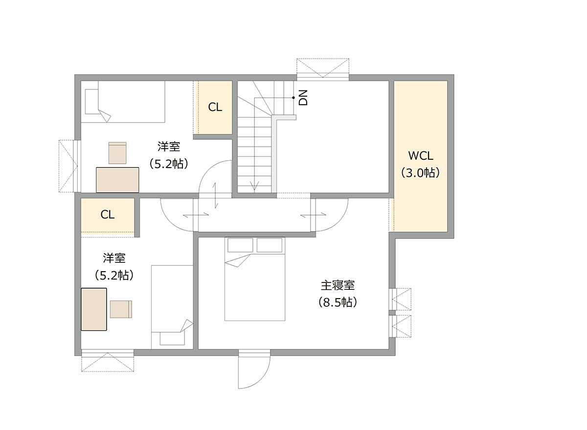 図：2Fの間取り図