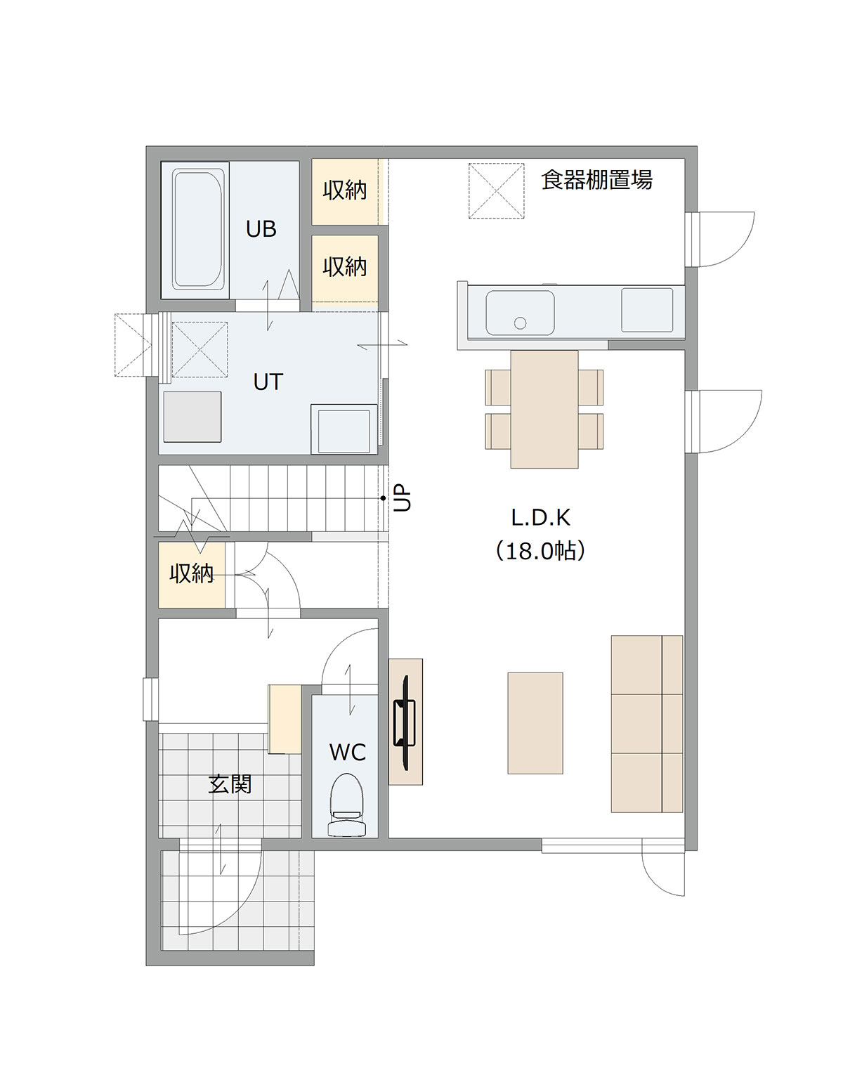 図：1Fの間取り図