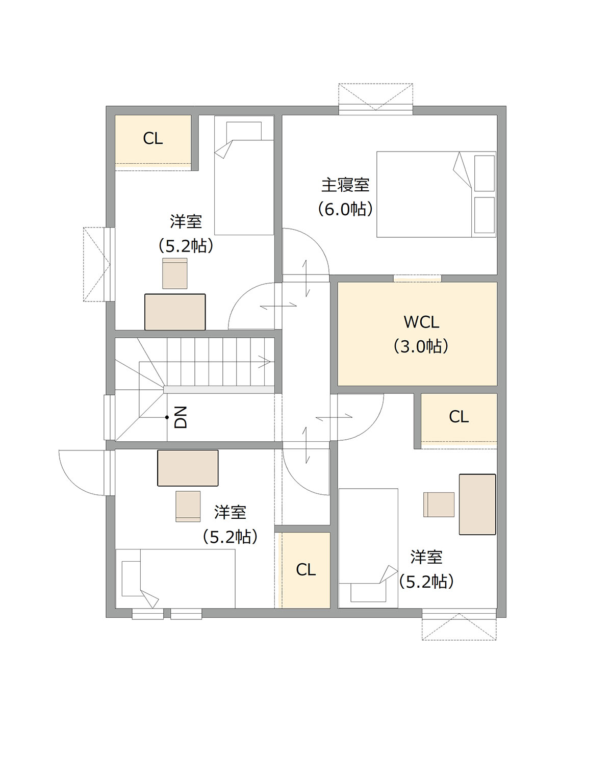 図：2Fの間取り図