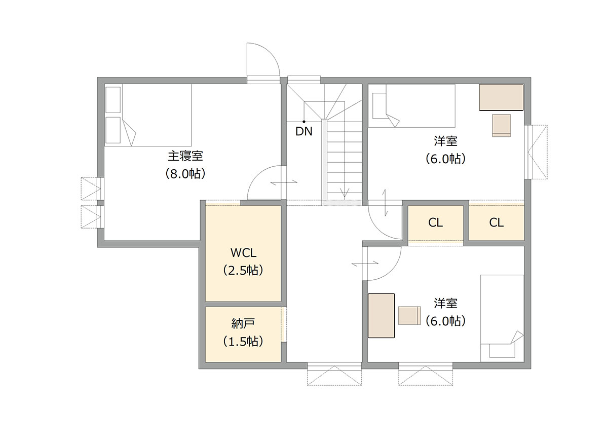 図：2Fの間取り図