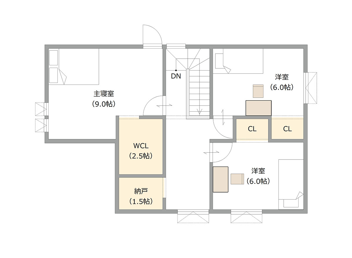 図：2Fの間取り図