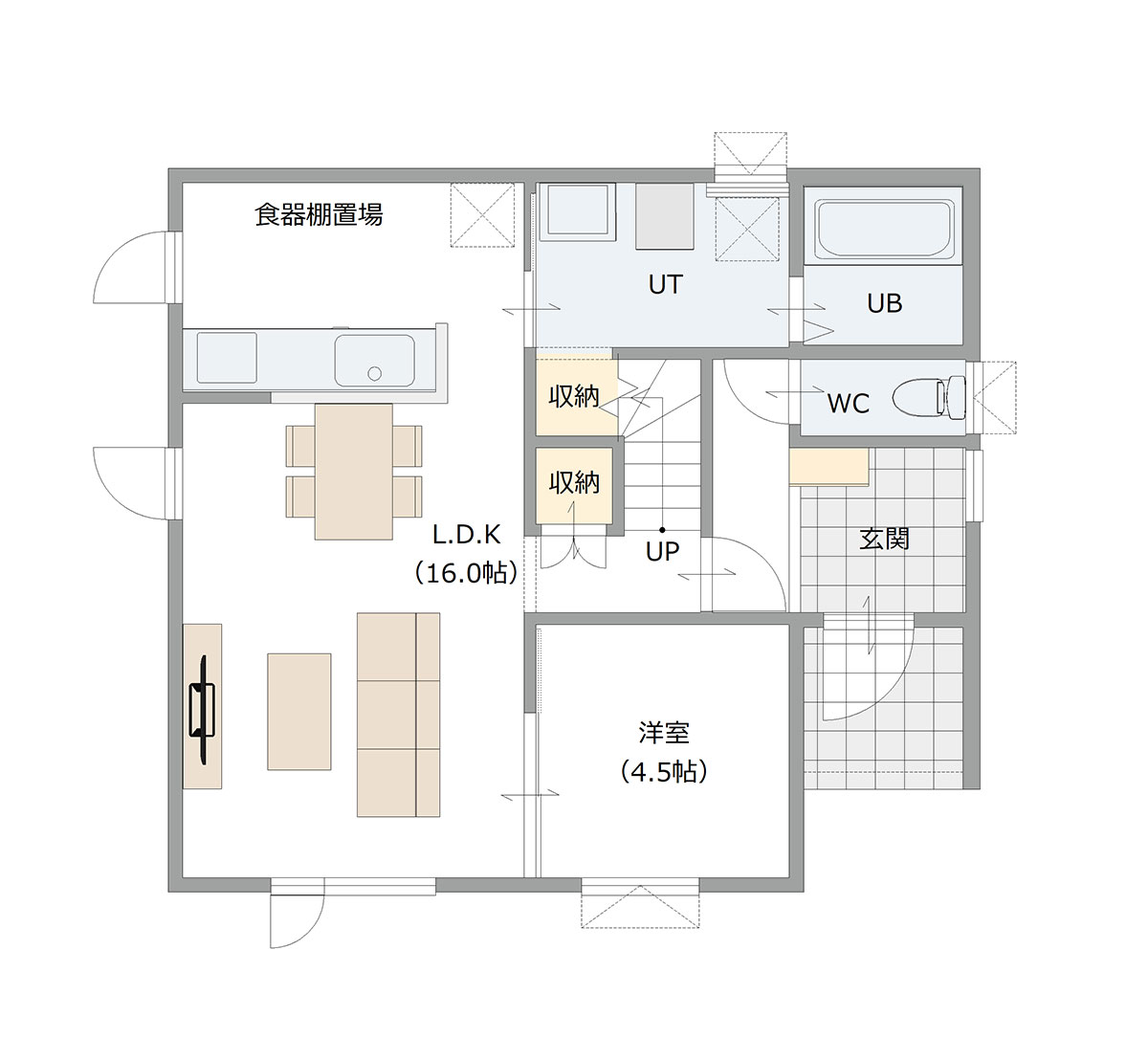 図：1Fの間取り図