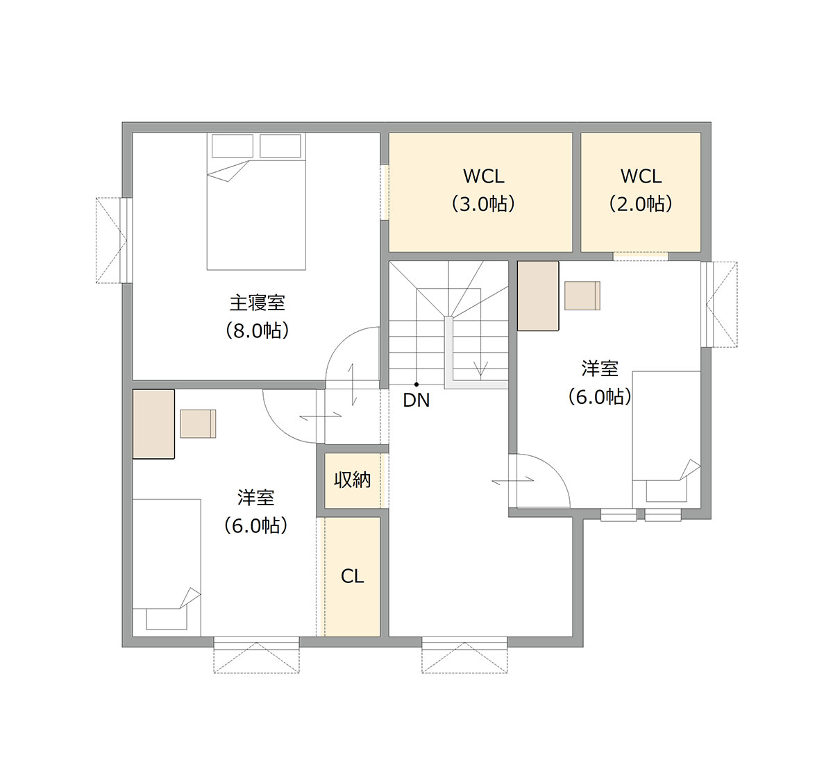 図：2Fの間取り図