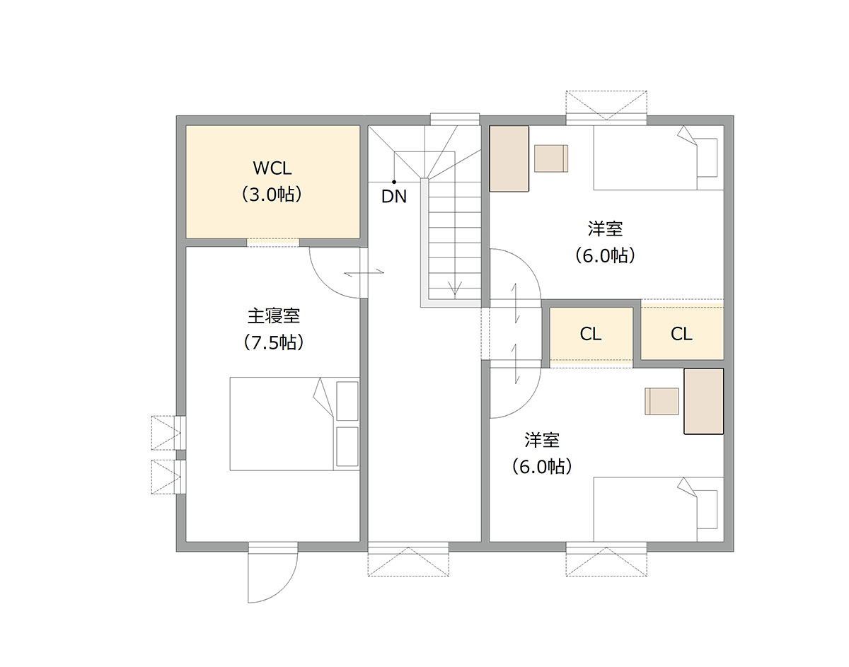 図：2Fの間取り図