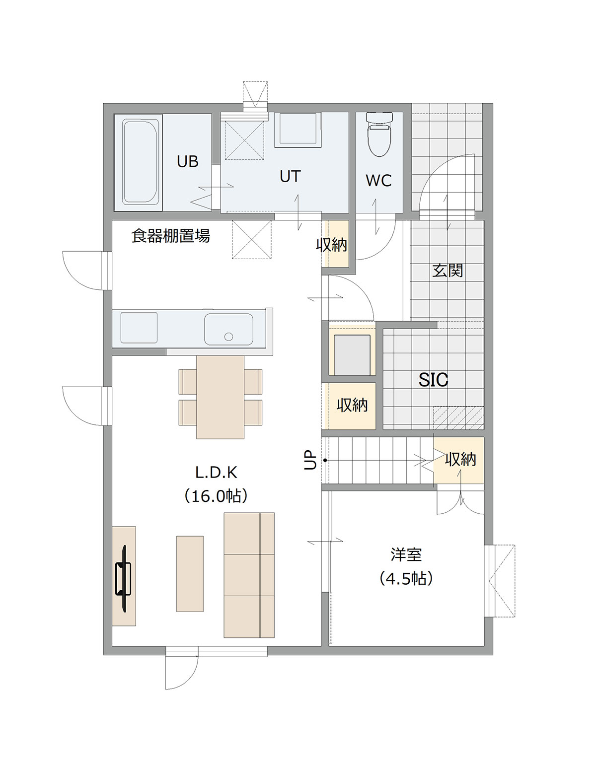 図：1Fの間取り図