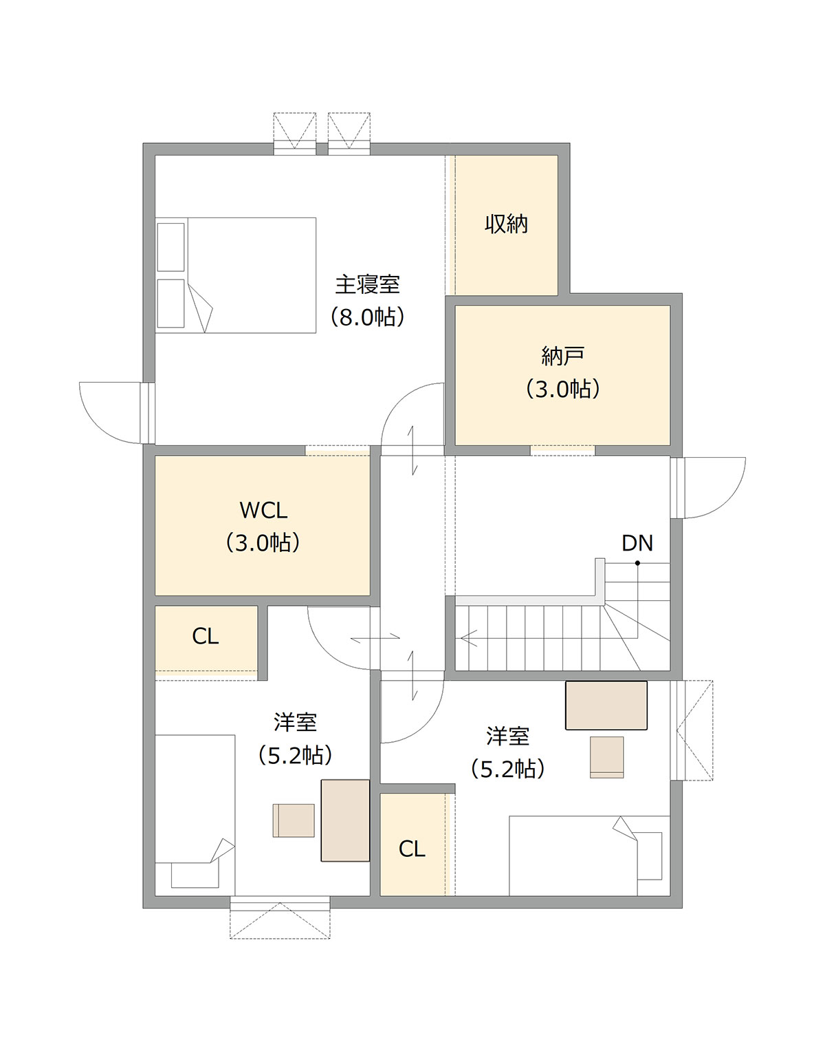 図：2Fの間取り図