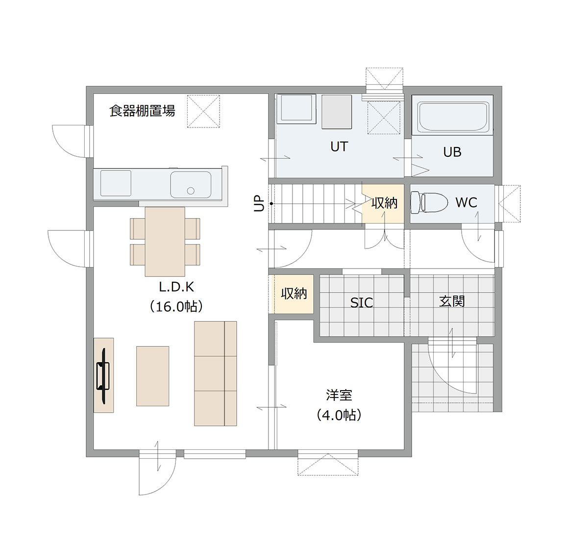 図：1Fの間取り図