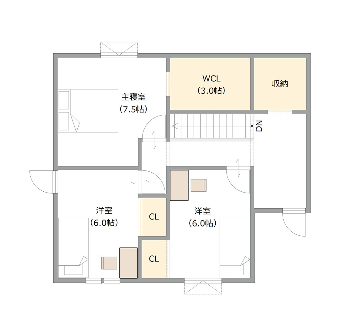 図：2Fの間取り図