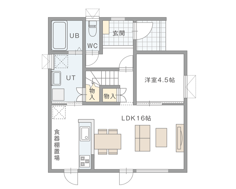 図：1Fの間取り図