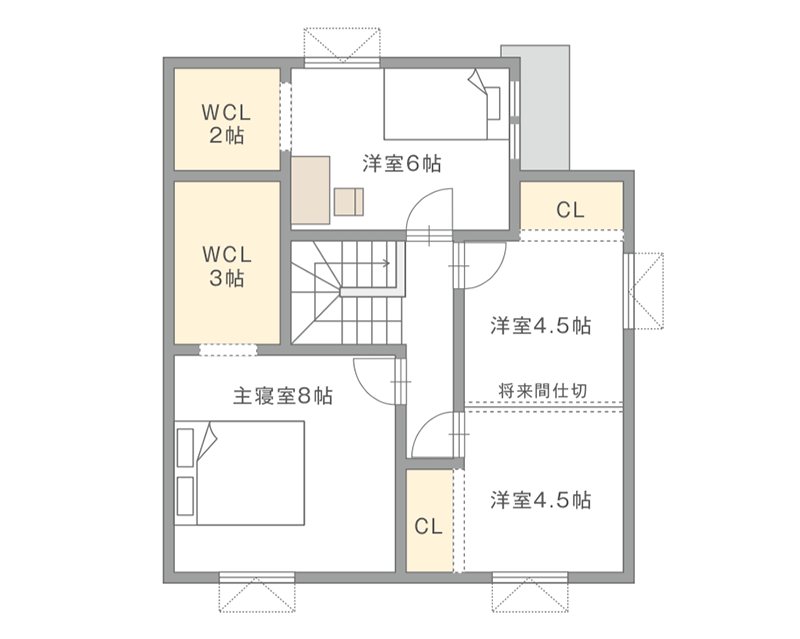 図：2Fの間取り図